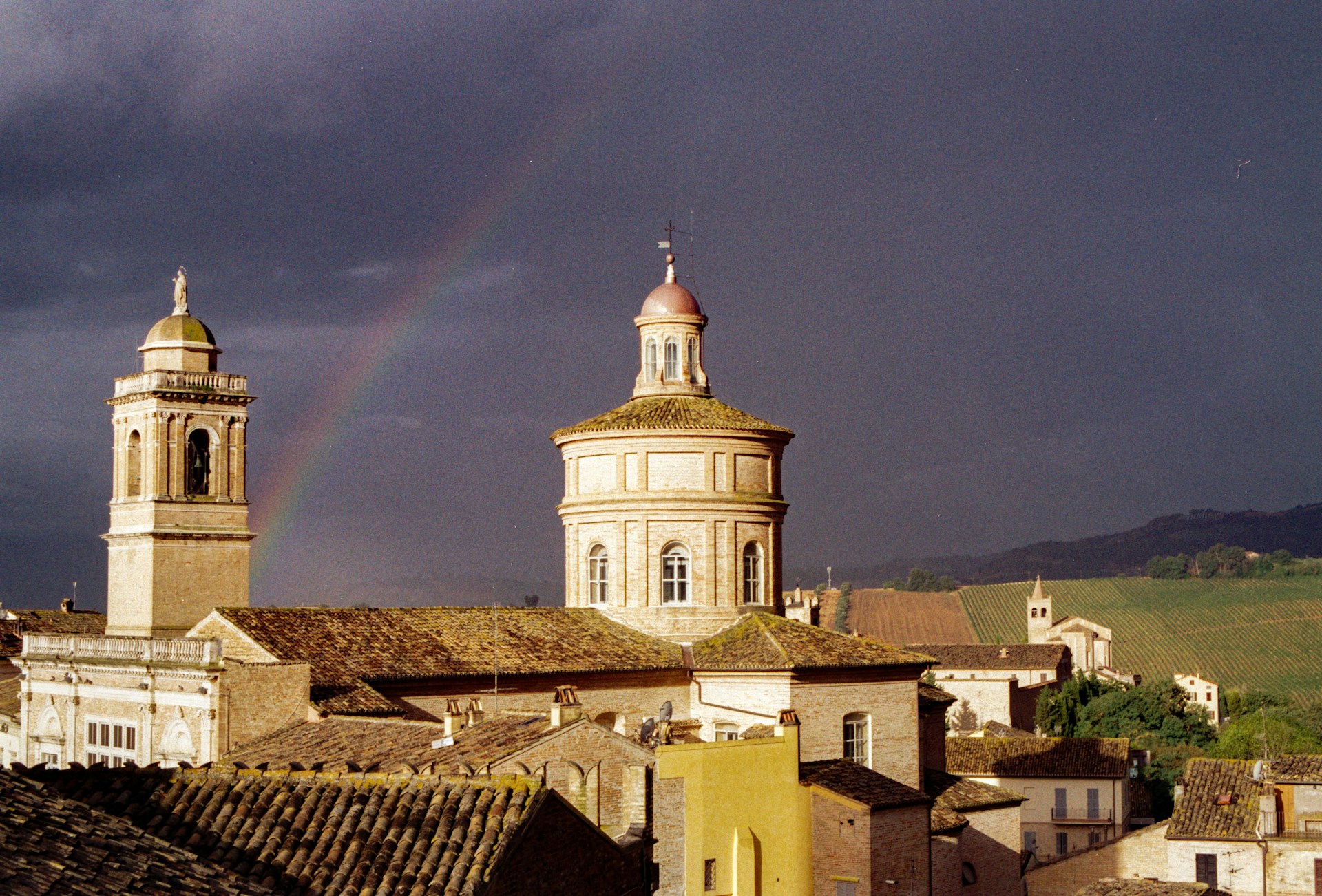 Medieval centre of Offida with the Collegiate Church of Santa Maria Assunta