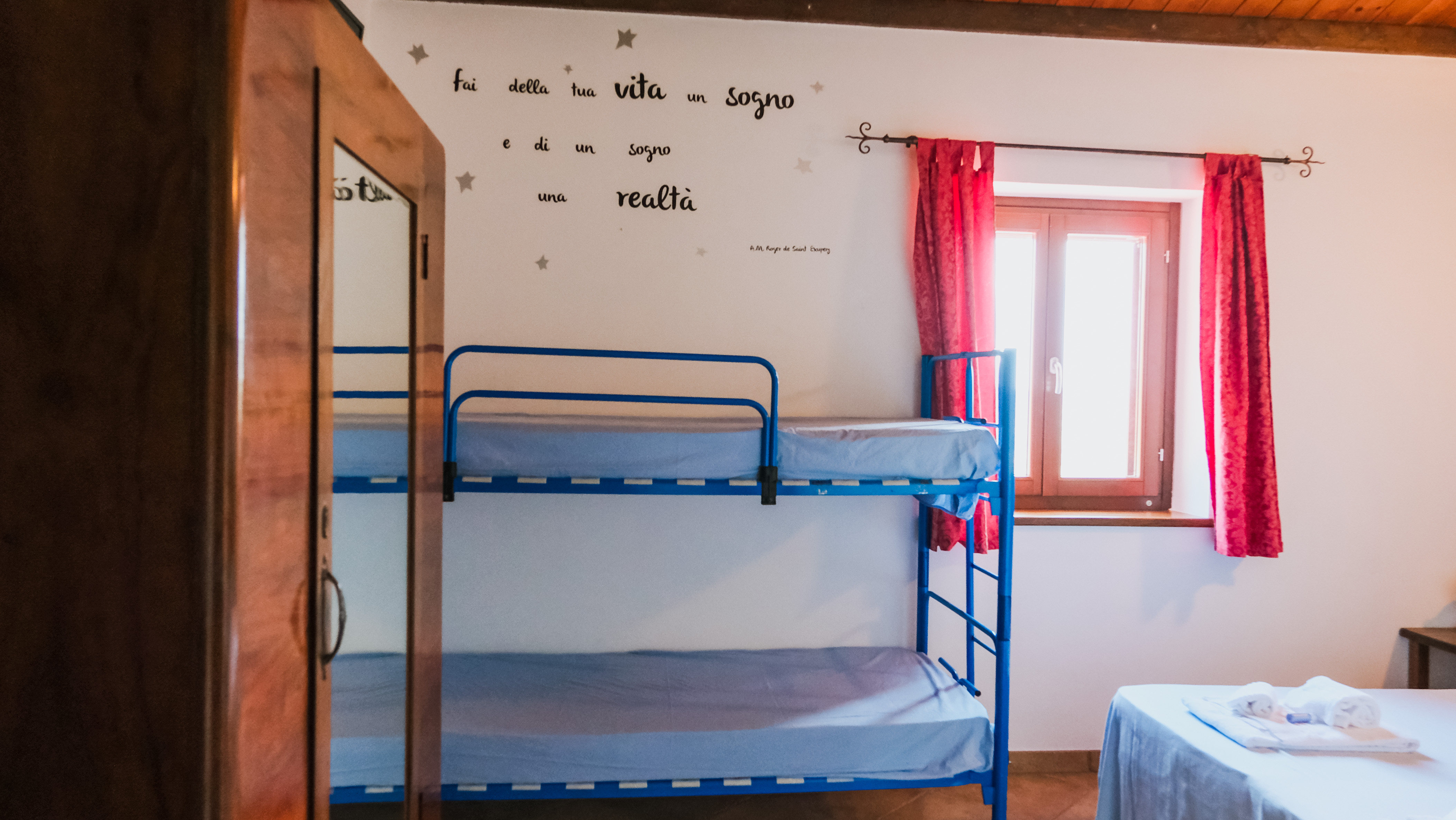 Camera Azzurra – vista interno