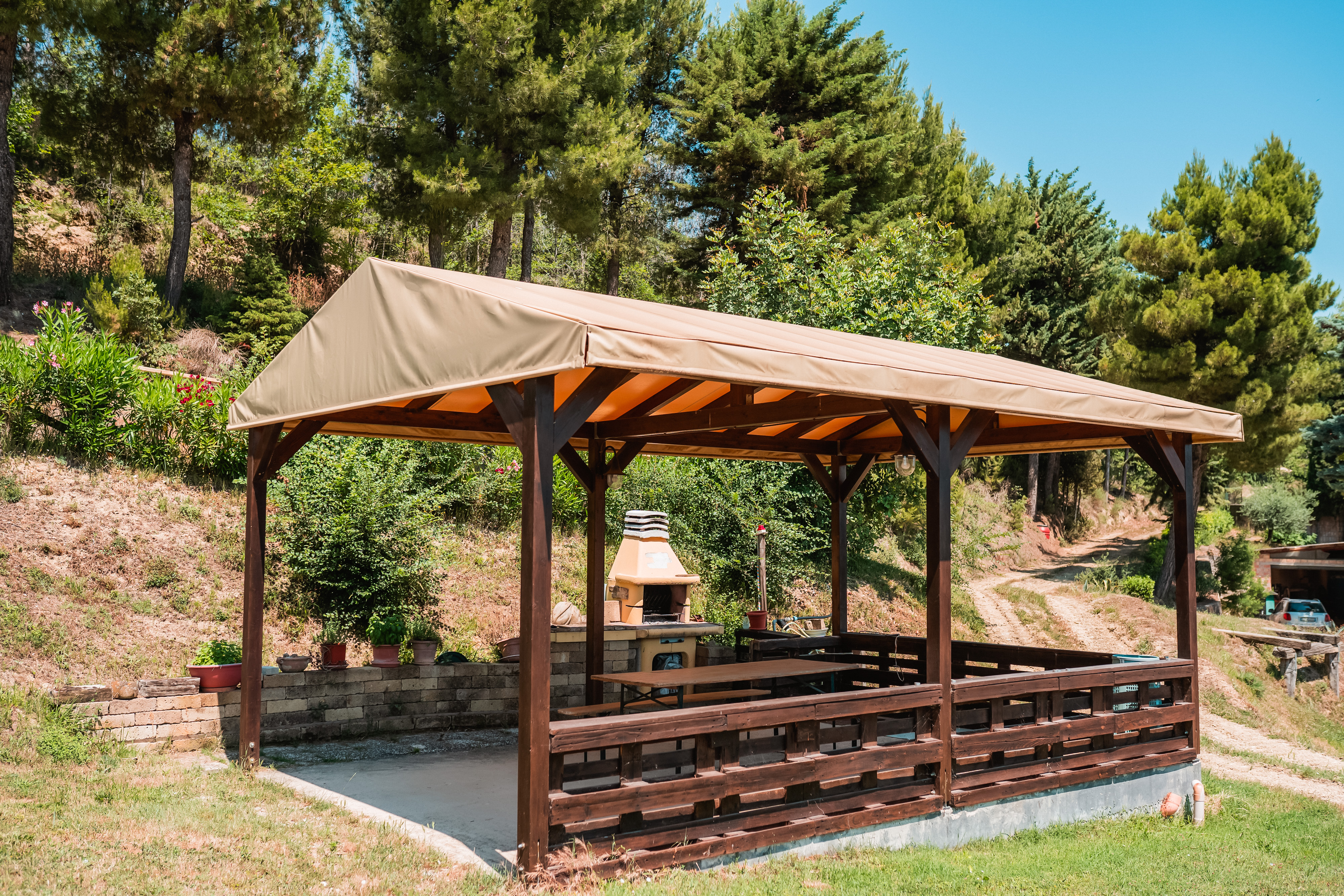 Gazebo e barbecue
